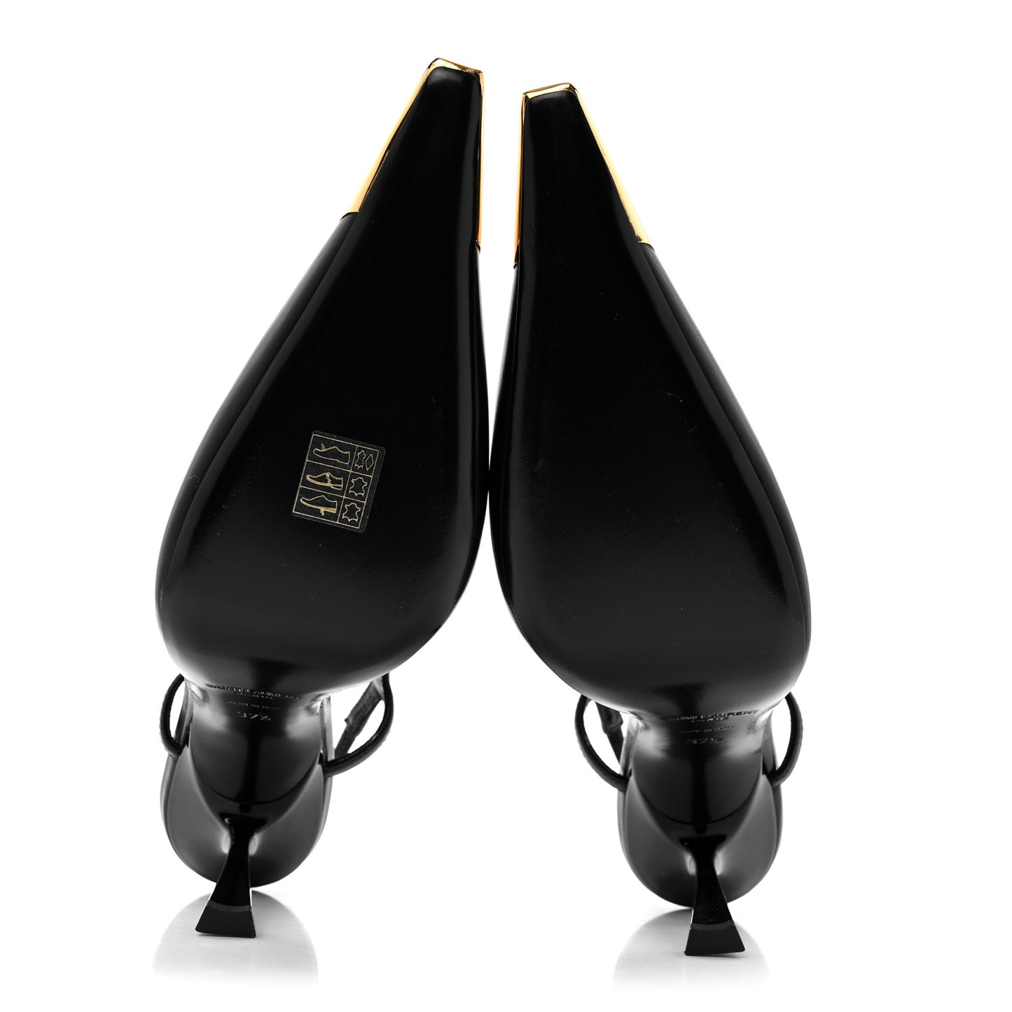 Smooth Calfskin Jeanne 110 Slingback Pumps 37.5 Black