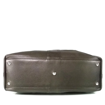 Saint Laurent Leather Reversible Tote Gold-Brown 7 of 10