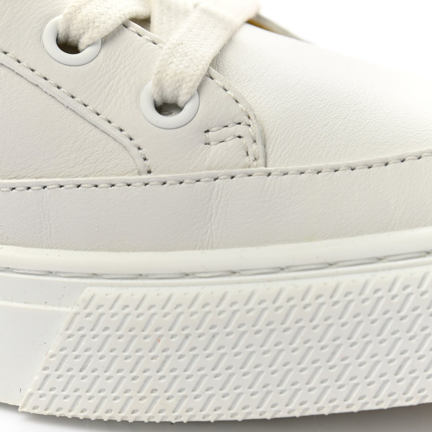 Calfskin Deep Sneakers 39 White Yellow