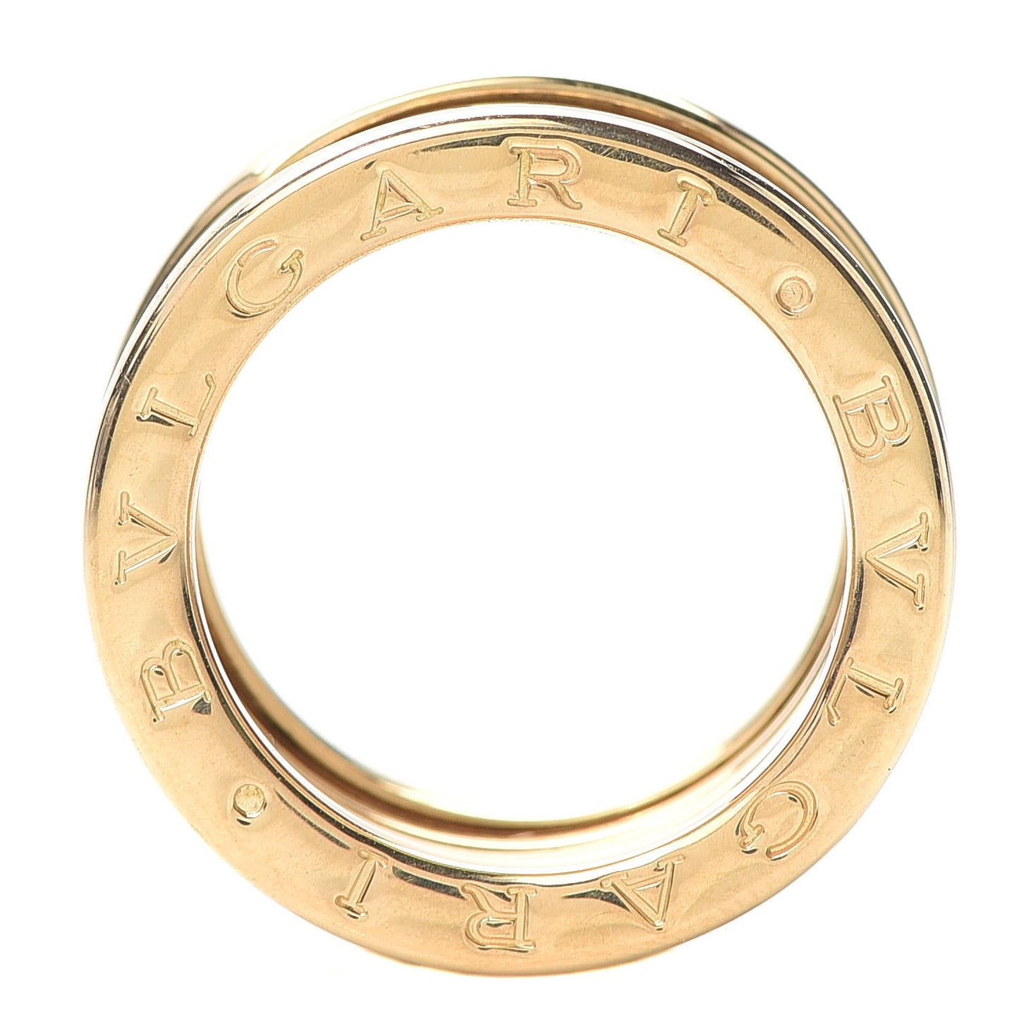 18K Yellow Gold Diamond B.Zero1 Four-Band Pave Ring 52 6