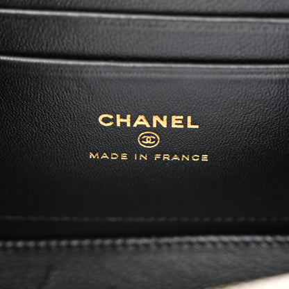 Chanel Lambskin Quilted Small Top Handle Vanity Case With Chain Black 6 of 11