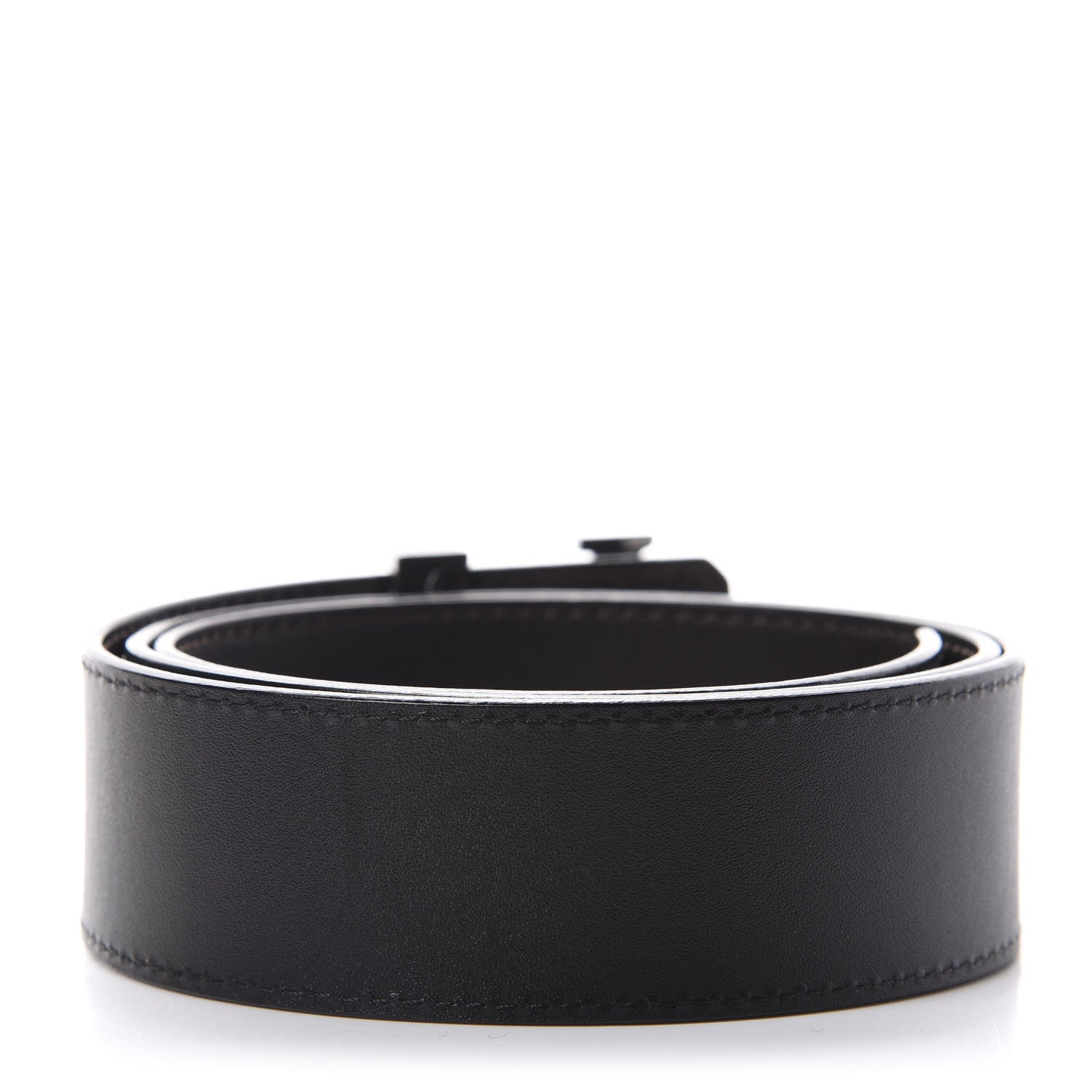 Louis Vuitton Monogram Calfskin 40mm LV Initiales Reversible Belt 85 34 Black 2 of 4