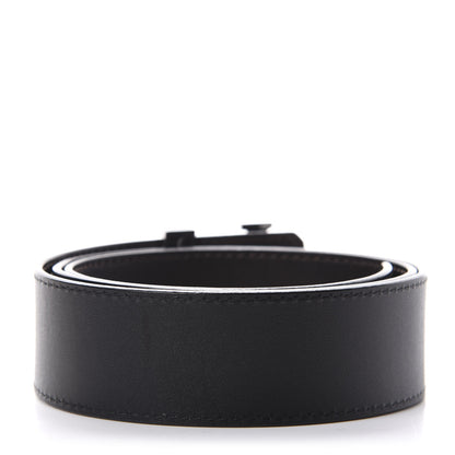 Louis Vuitton Monogram Calfskin 40mm LV Initiales Reversible Belt 85 34 Black 2 of 4
