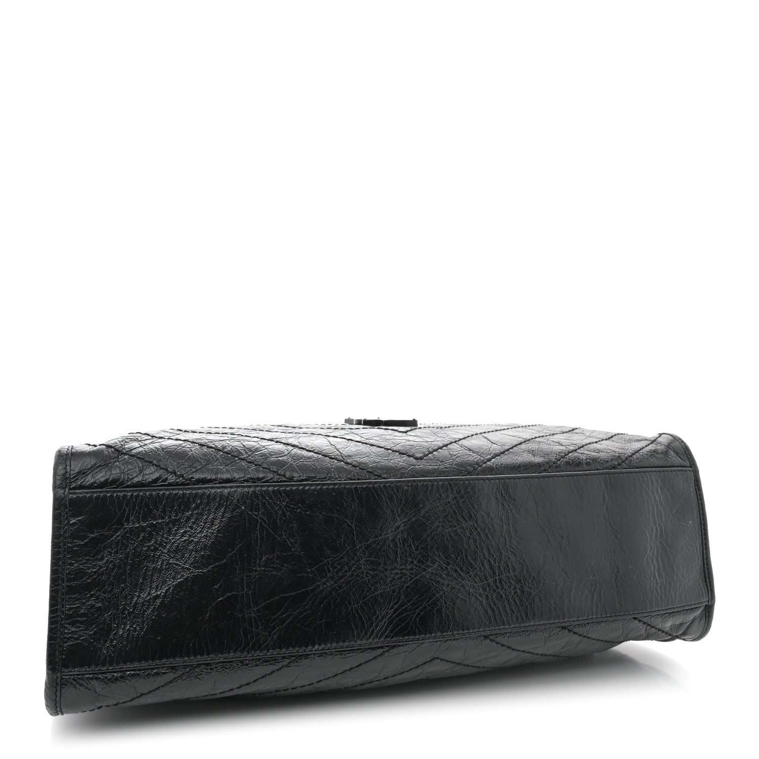 Saint Laurent Crinkled Calfskin Matelasse Monogram Large Niki Shopper Tote Black 4 of 14