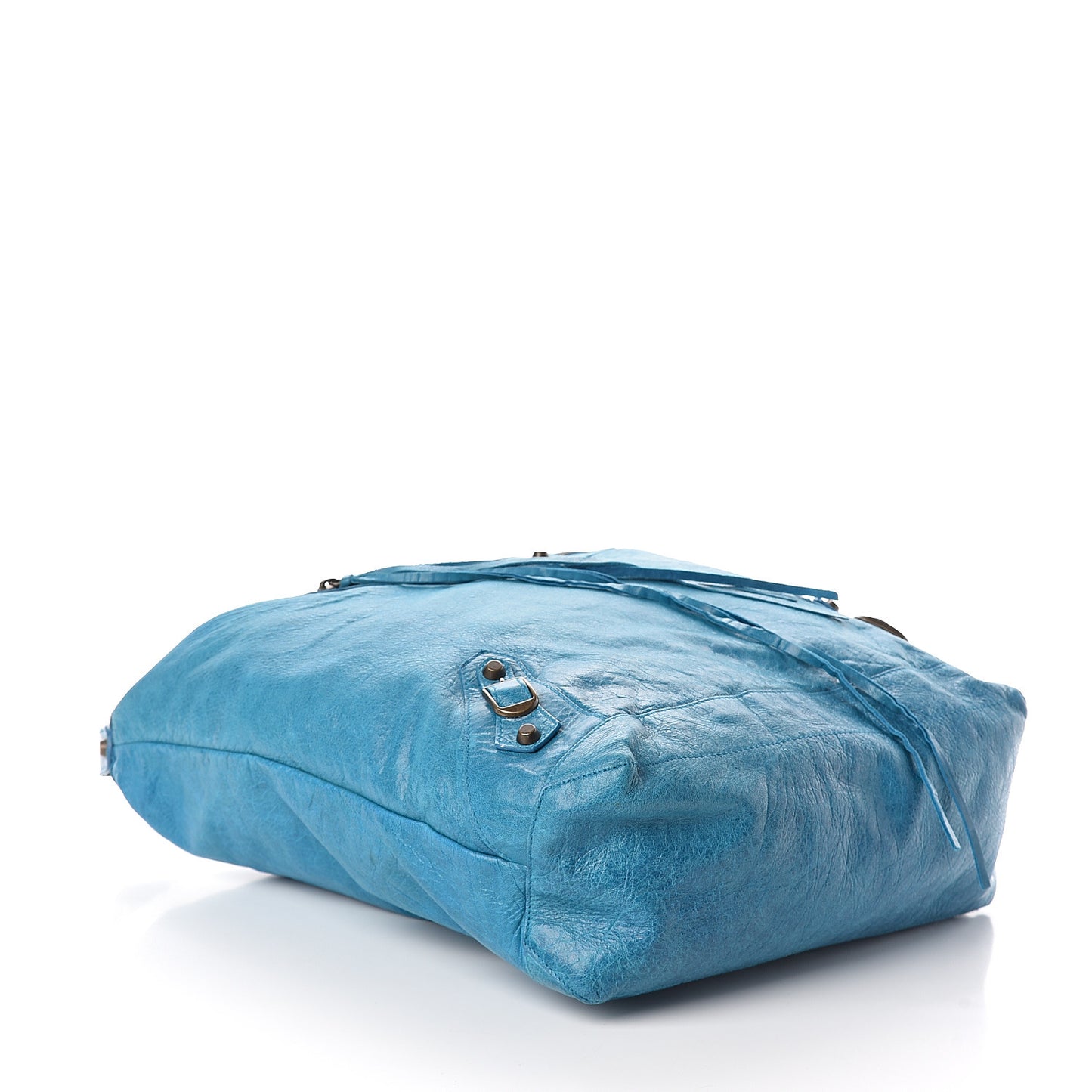Agneau Classic Hardware Day Hobo Aquamarine