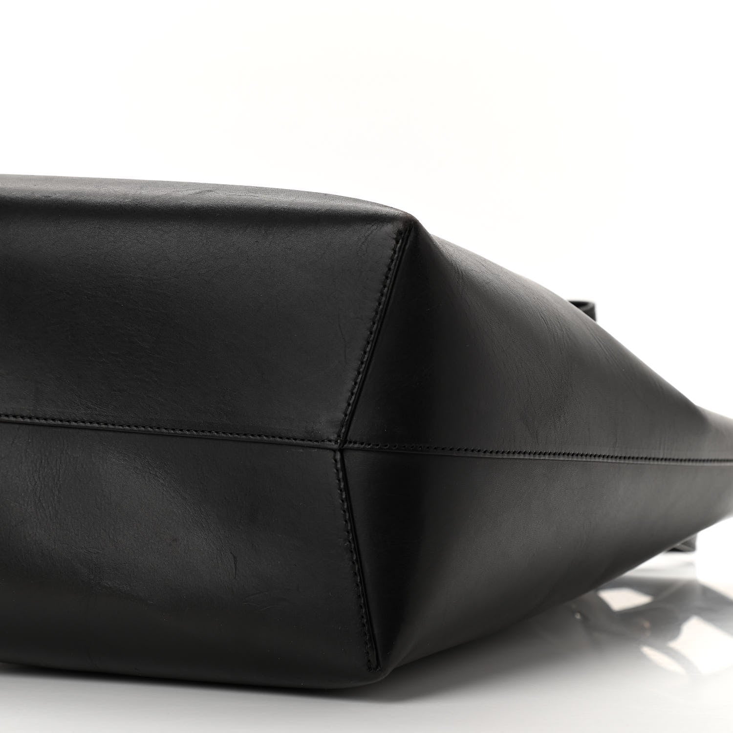 Mansur Gavriel Vegetable Tanned Calfskin Bucket Bag Black Flamma 10 of 13