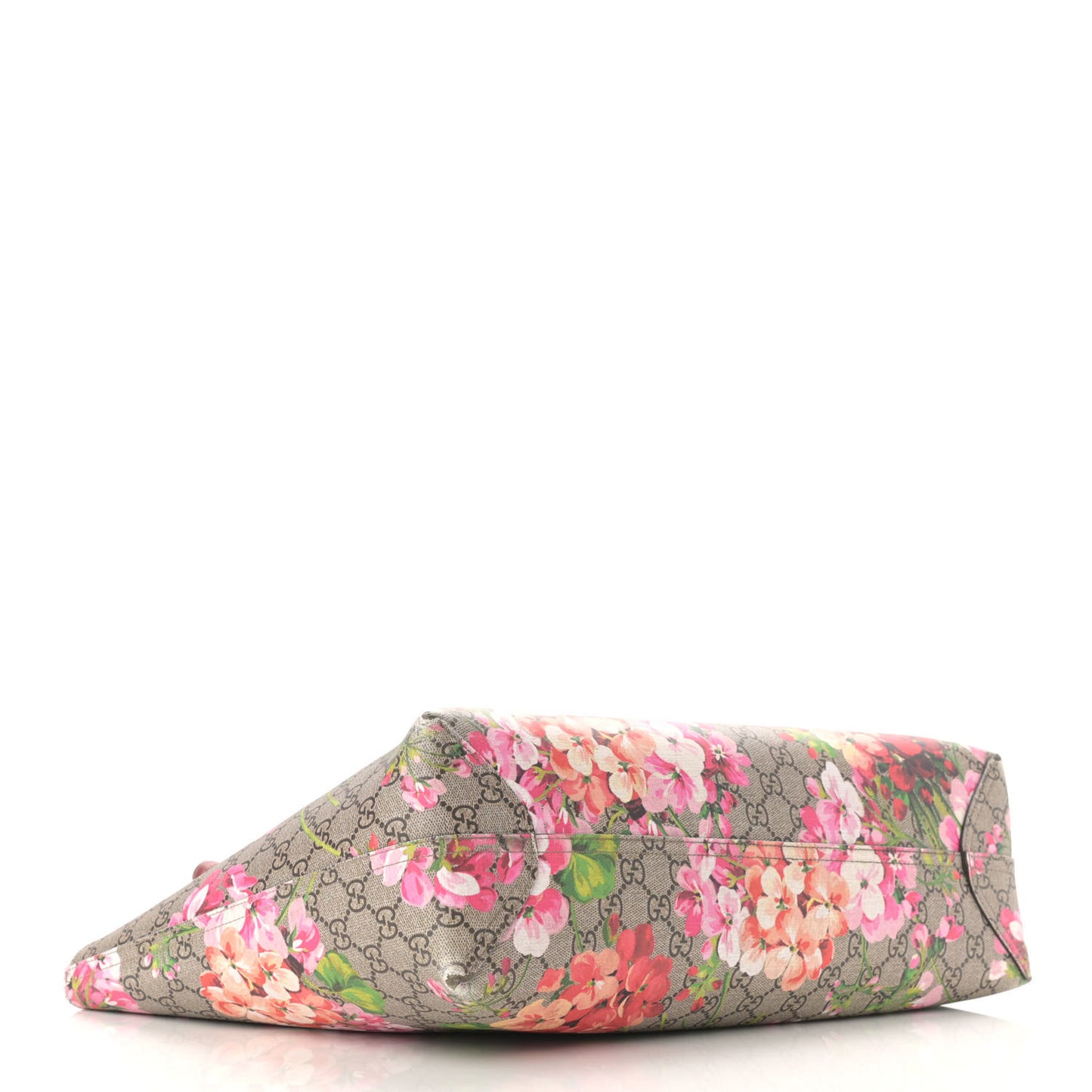 GG Supreme Monogram Blooms Large Reversible Tote Beige Multicolor Dry Rose