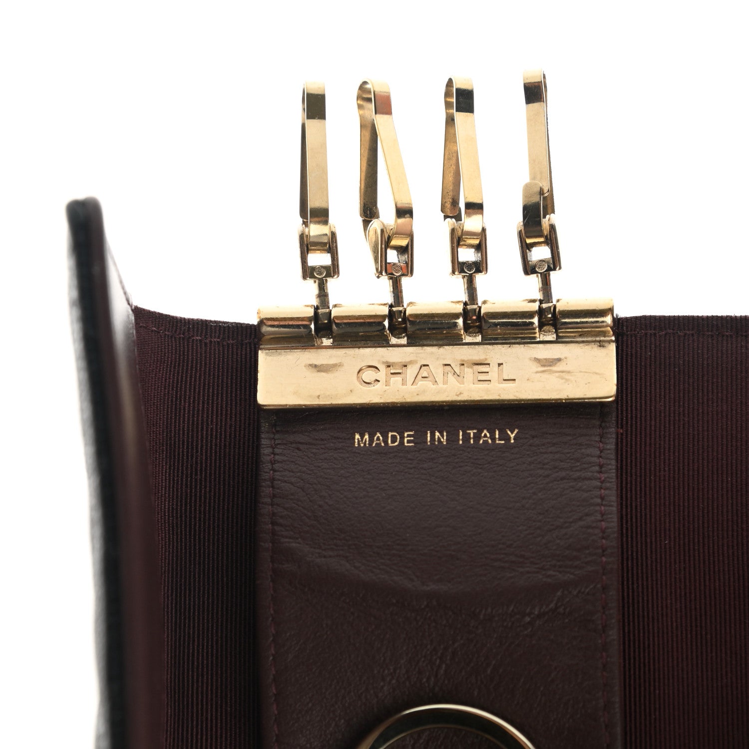 Chanel Caviar Quilted Classic 4 Key Holder Wallet Black 7 of 10