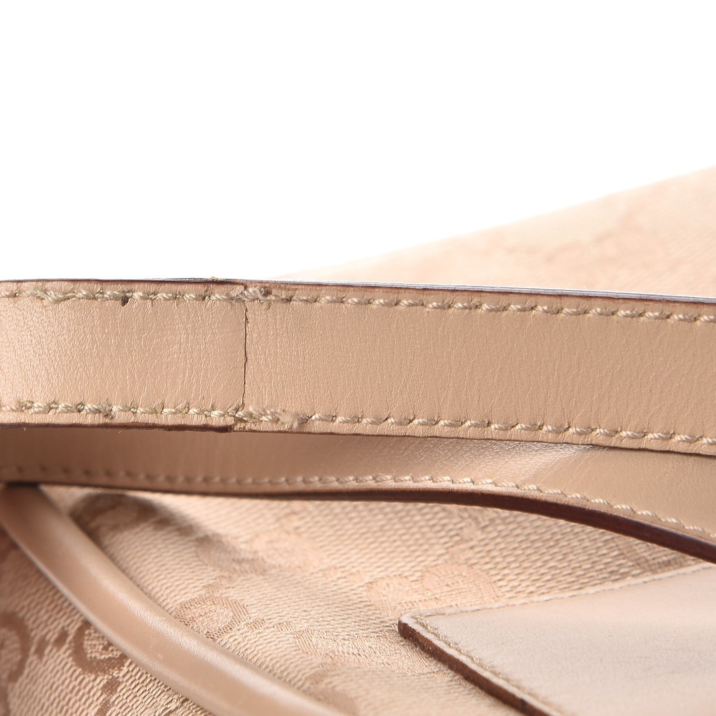 Monogram Satchel Beige