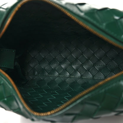 Bottega Veneta Polished Patent Intrecciato Knot Small Loop Camera Bag Raintree 5 of 9