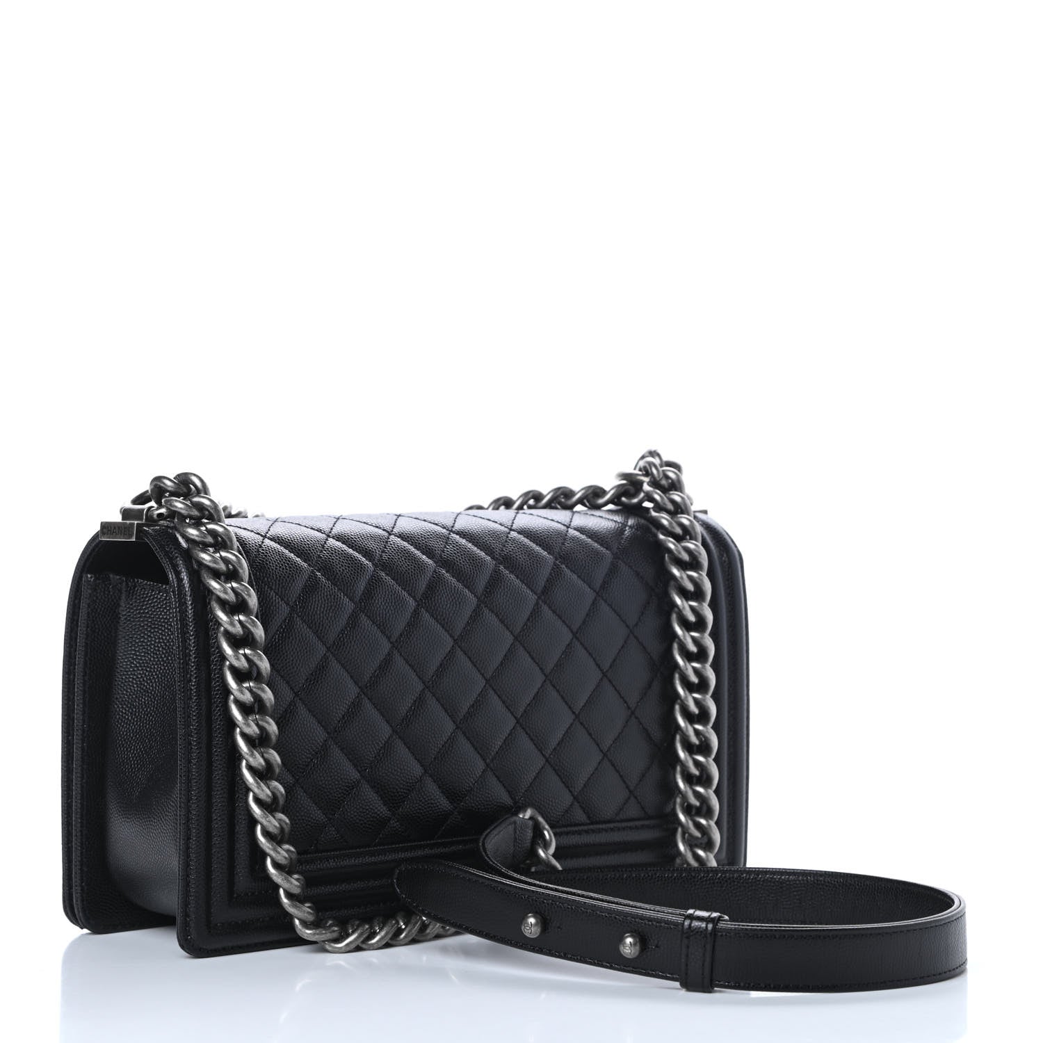 Chanel Caviar Quilted Medium Boy Flap Black 3 of 11