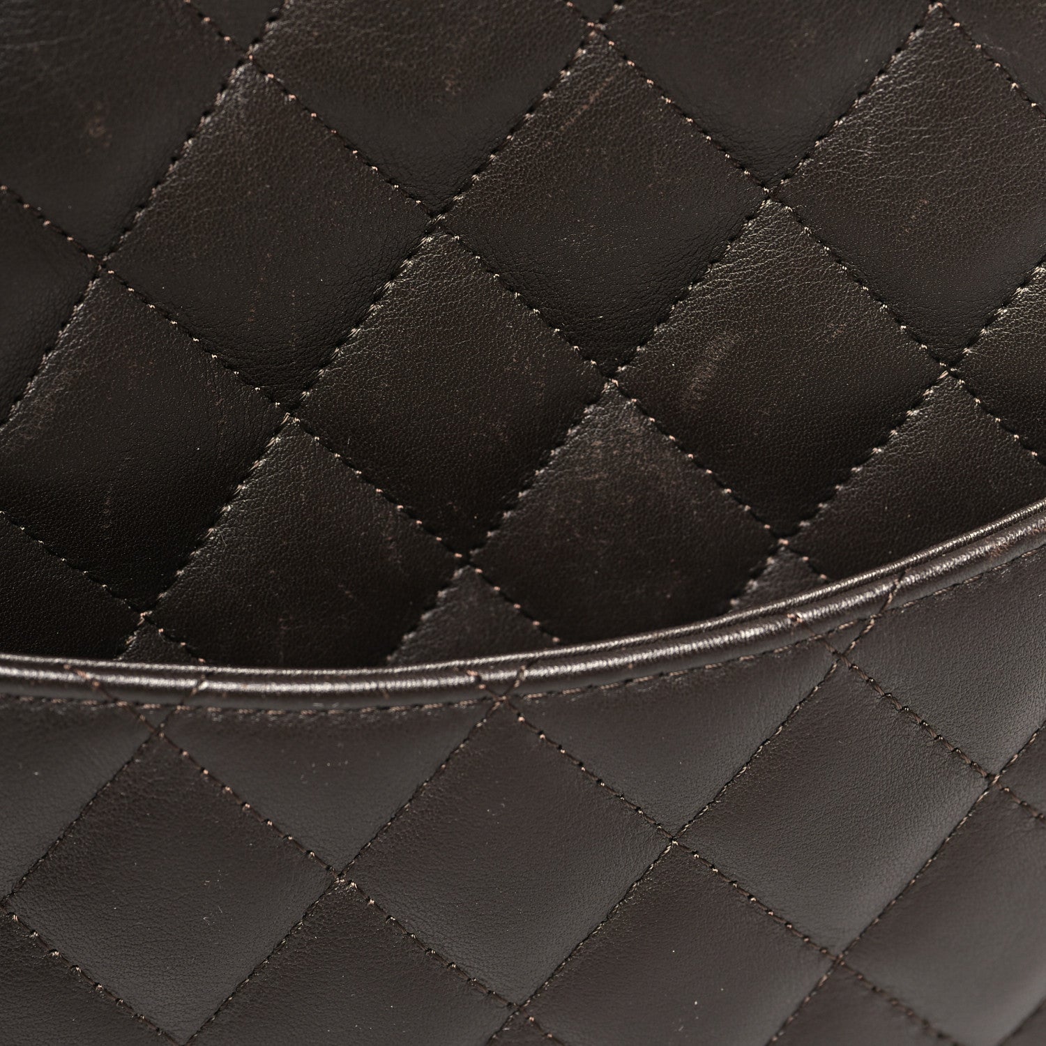 Chanel Calfskin Quilted Medium Cambon Tote Brown 12 of 12