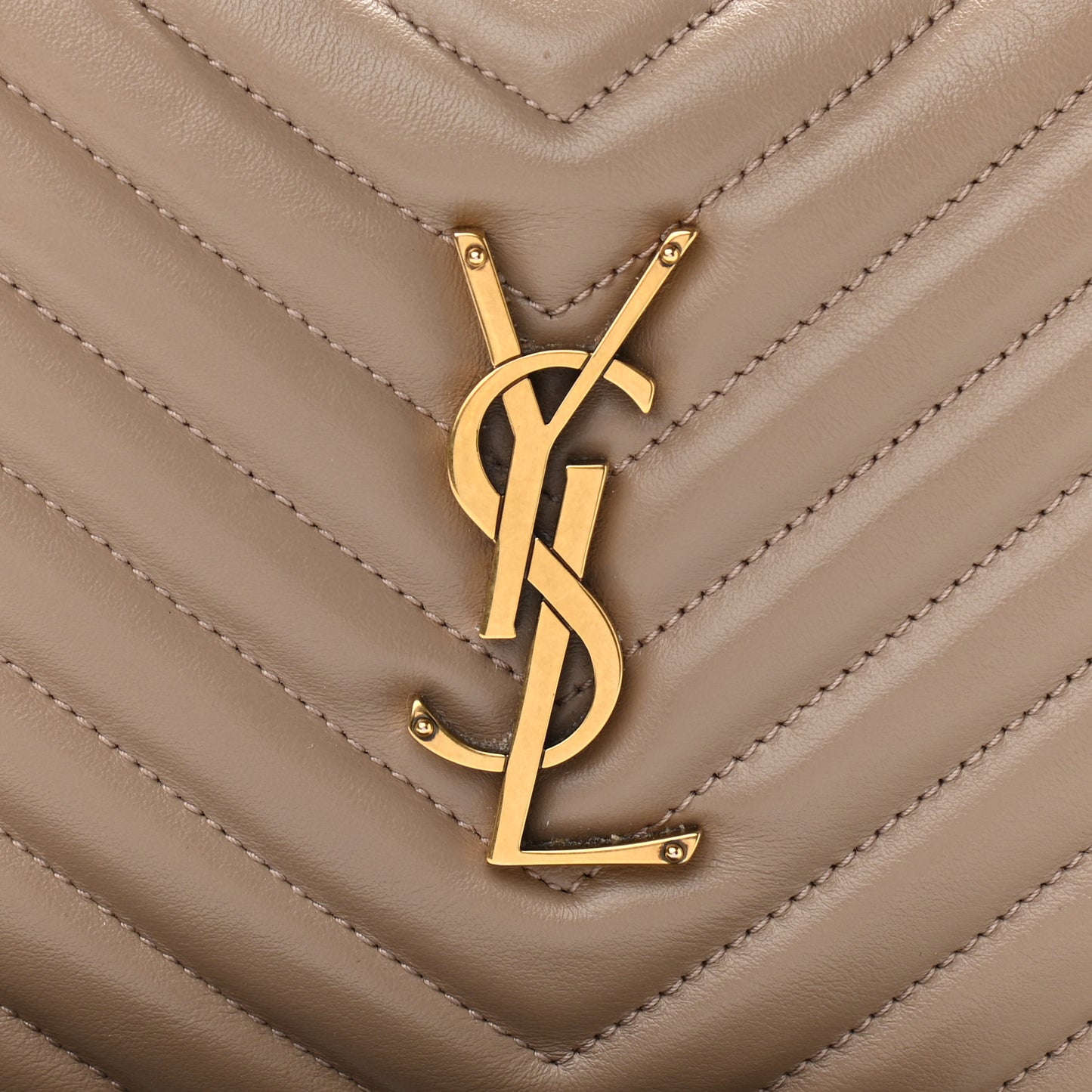 Calfskin Matelasse Monogram Lou Camera Bag Dark Beige