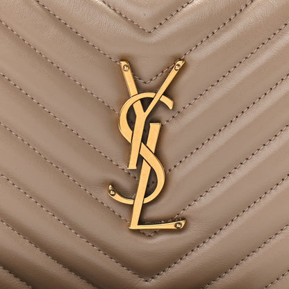 Saint Laurent Calfskin Matelasse Monogram Lou Camera Bag Dark Beige 8 of 11