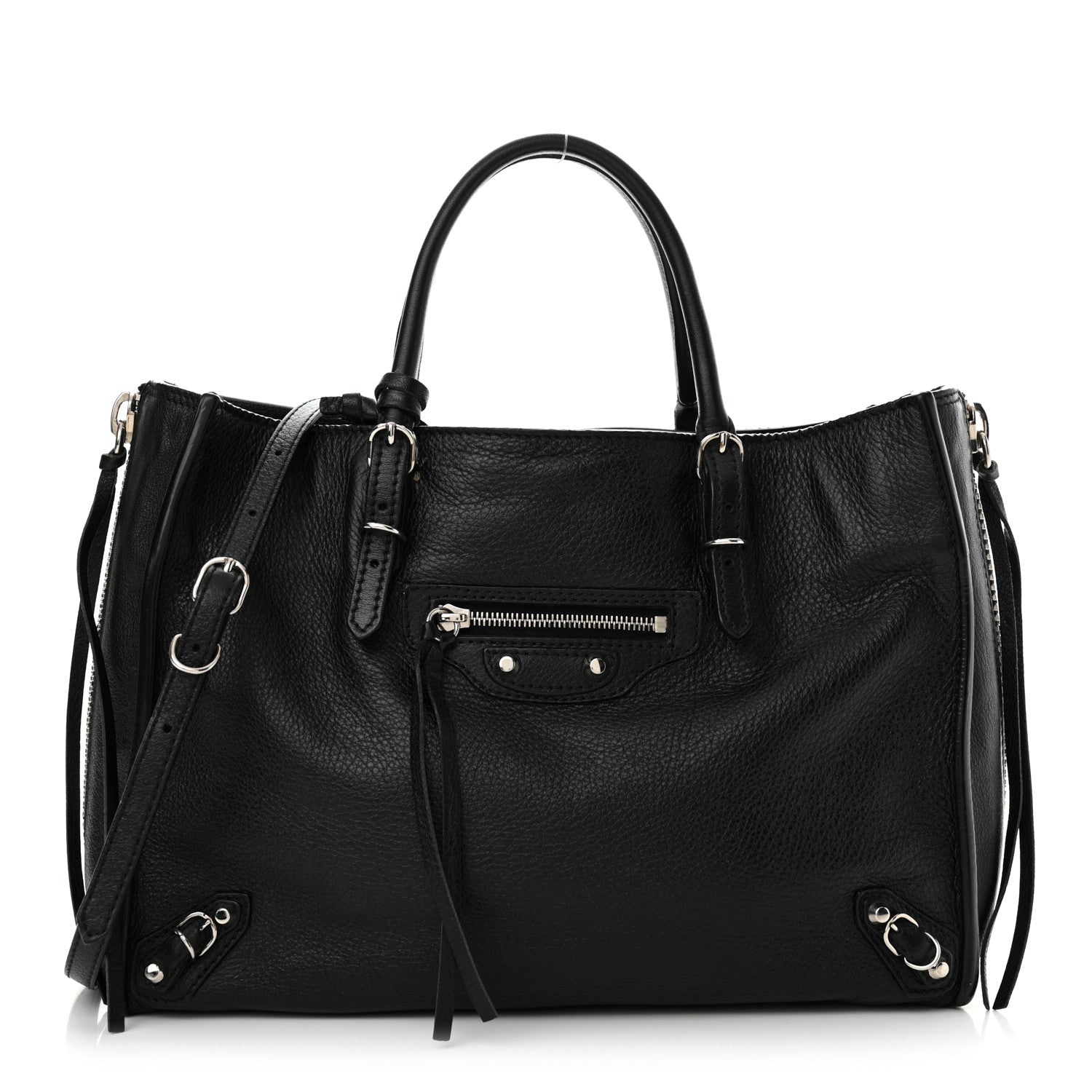 Balenciaga Calfskin Papier Mini A4 Tote Black 1 of 15
