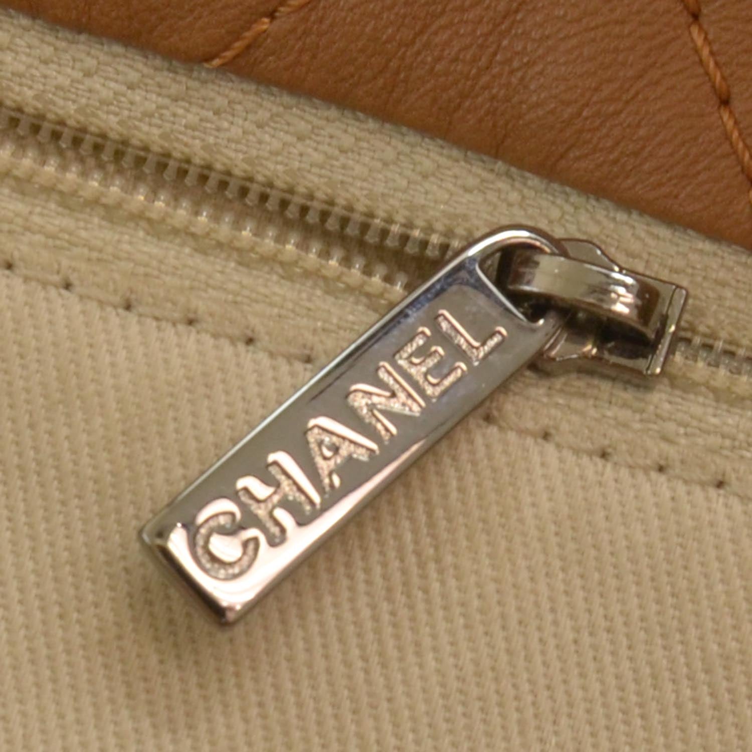 Chanel Lambskin Soft Touch Shoulder Bag Camel 6 of 9