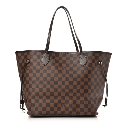 Louis Vuitton Damier Ebene Neo Neverfull MM Rose Ballerine 1 of 7