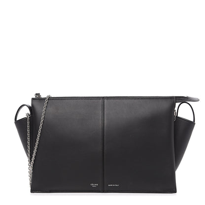 Celine Supple Natural Calfskin Tri-Fold Clutch Black 1 of 11