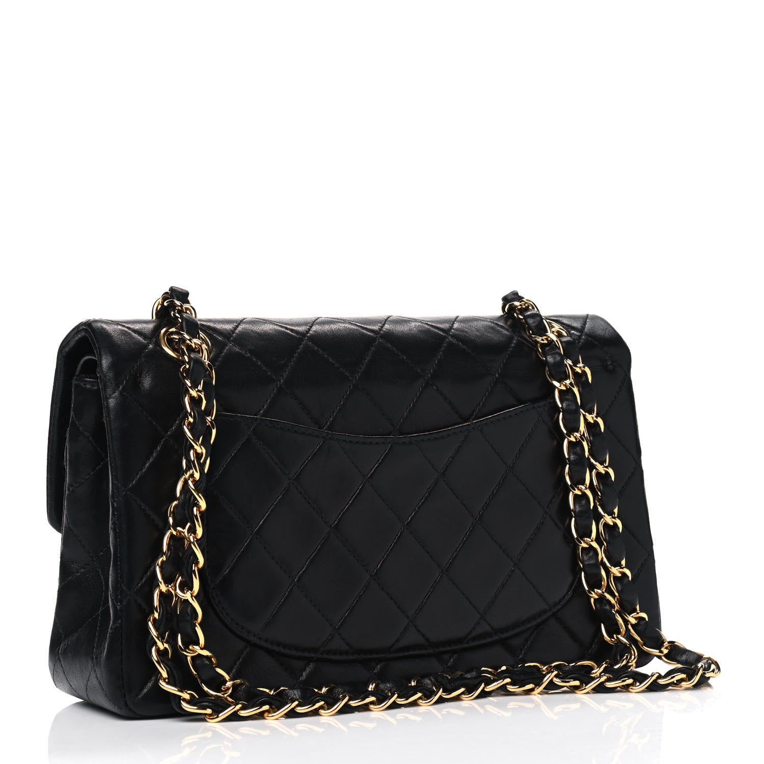 Chanel Lambskin Quilted Small Double Flap Black 2 of 8