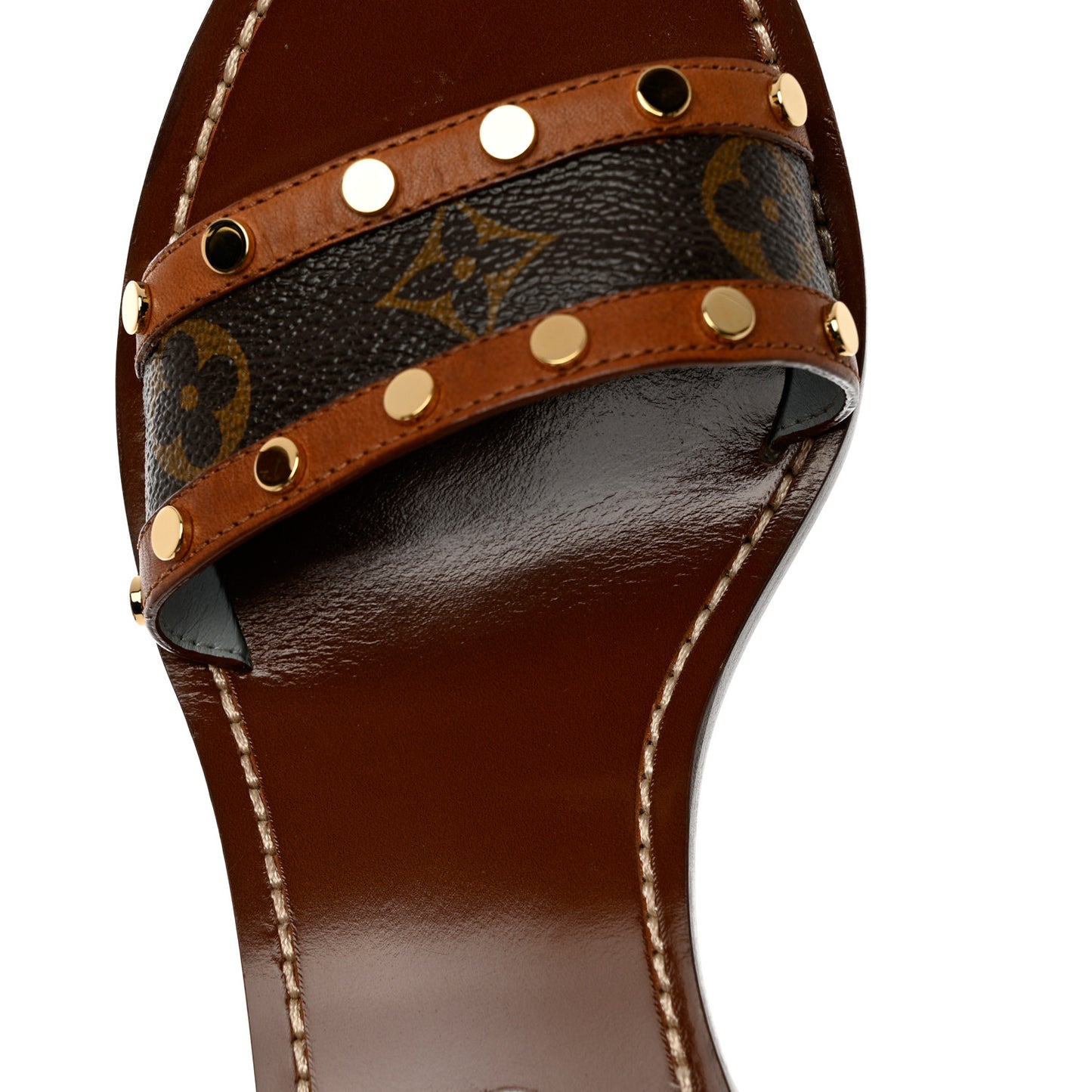 Calfskin Monogram Passenger Sandals 40 Cognac