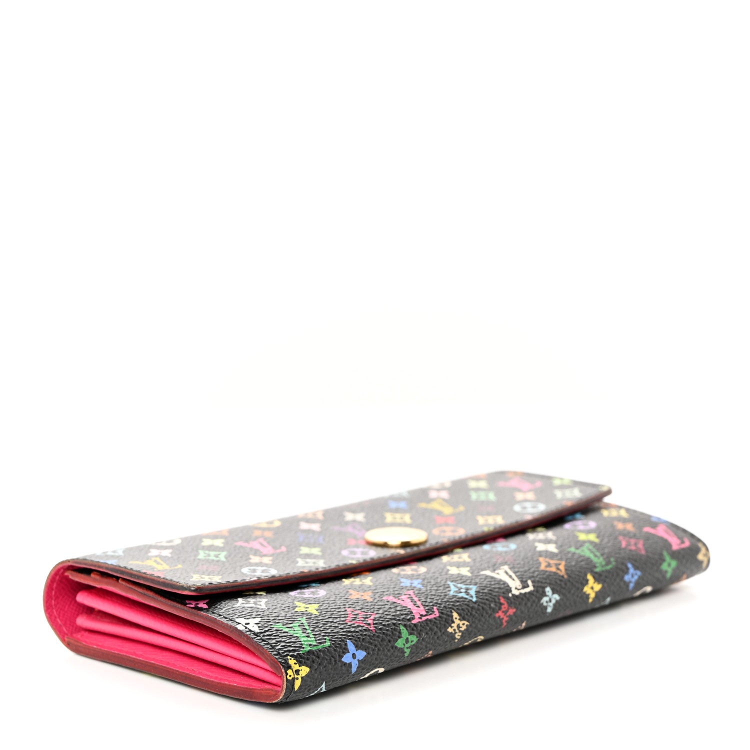 Louis Vuitton Monogram Multicolor Sarah Wallet Black Grenade 4 of 14