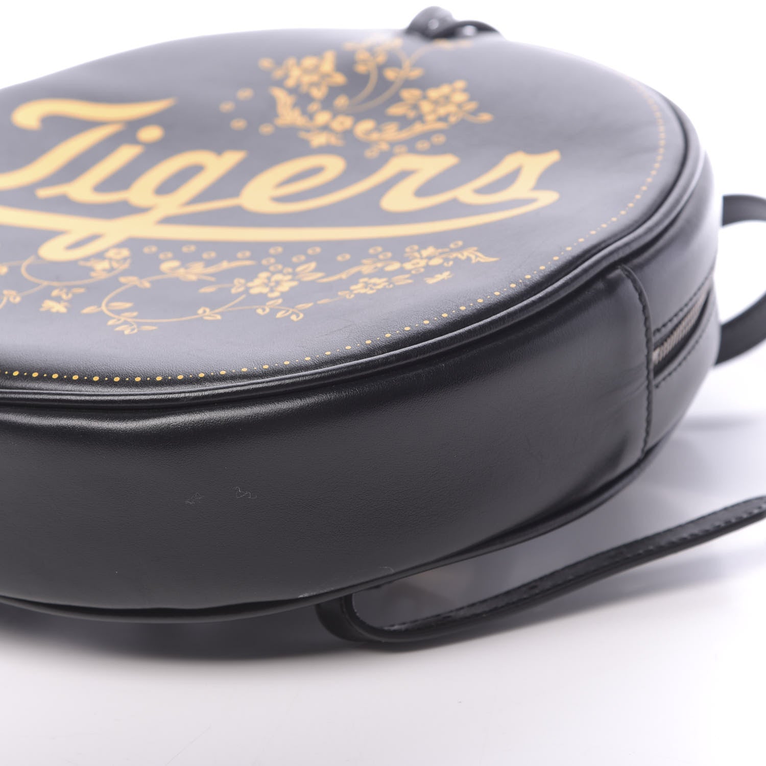 Gucci Calfskin Tigers Round Backpack Black Gold 10 of 10