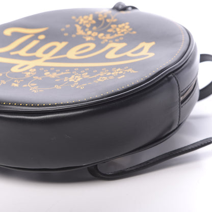 Gucci Calfskin Tigers Round Backpack Black Gold 10 of 10