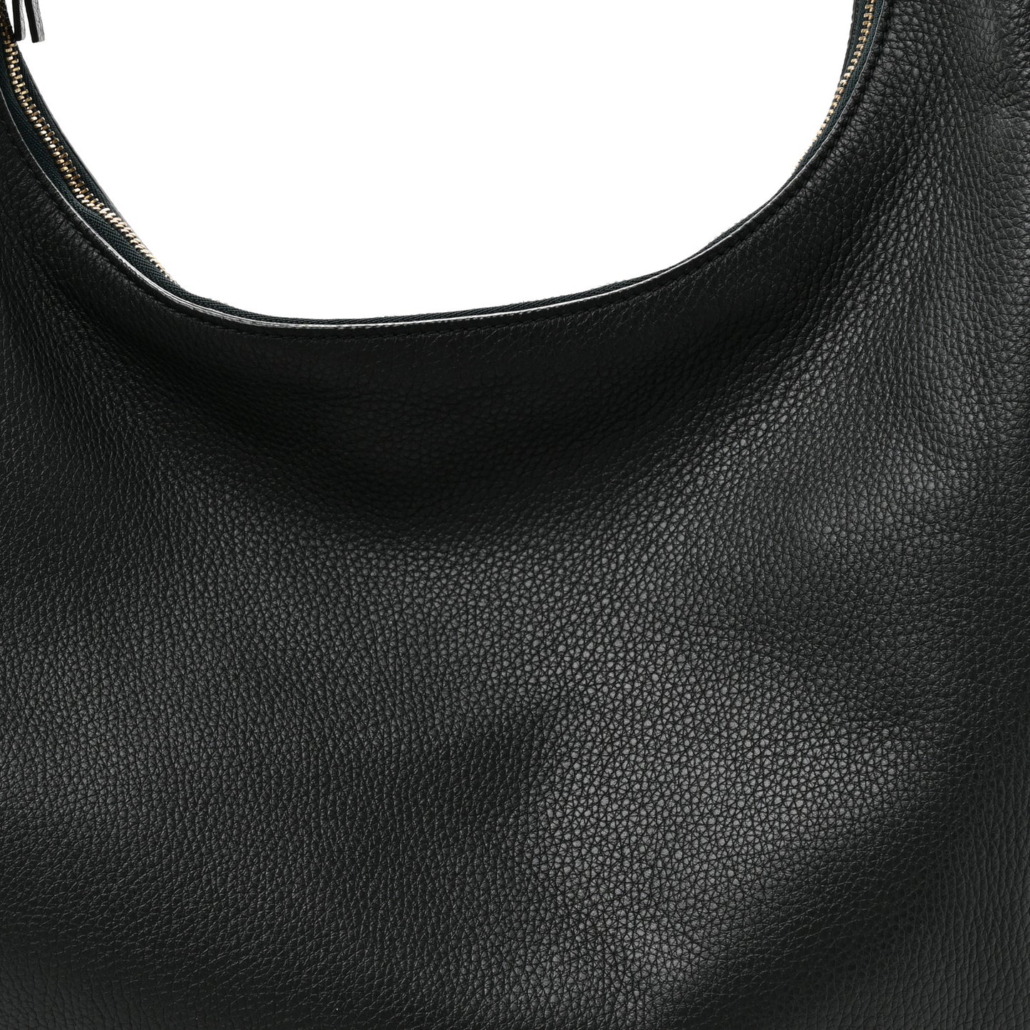 Grained Calfskin Medium Everyday Shoulder Bag Bottle Green