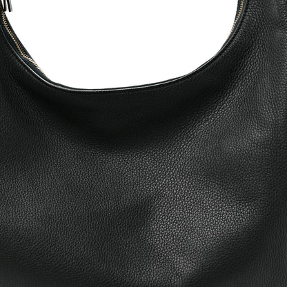 The Row Grained Calfskin Medium Everyday Shoulder Bag Bottle Green 7 of 9