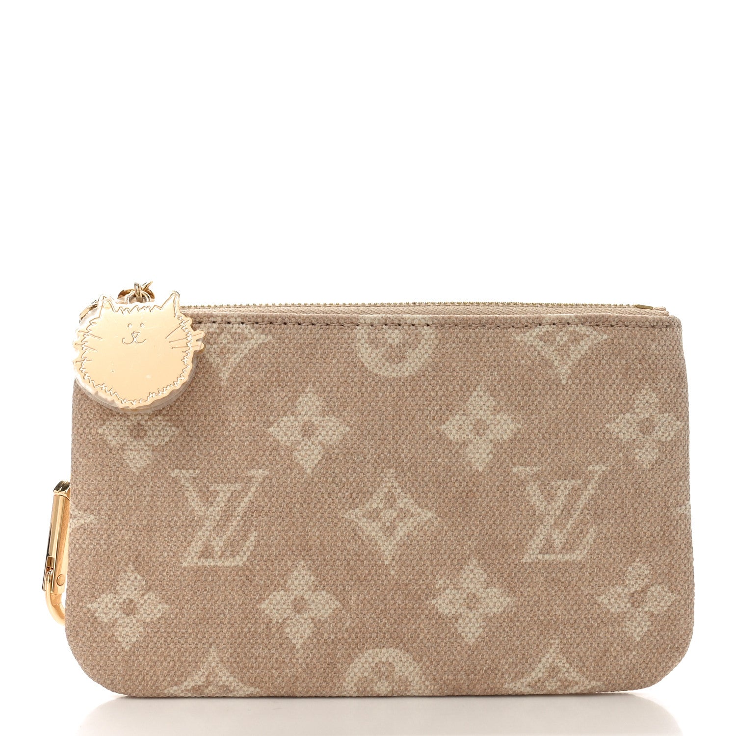 Louis Vuitton Monogram Coated Canvas Meowgram Key Pouch S 1 of 7