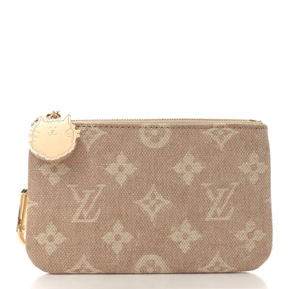 Louis Vuitton Monogram Coated Canvas Meowgram Key Pouch S 1 of 7