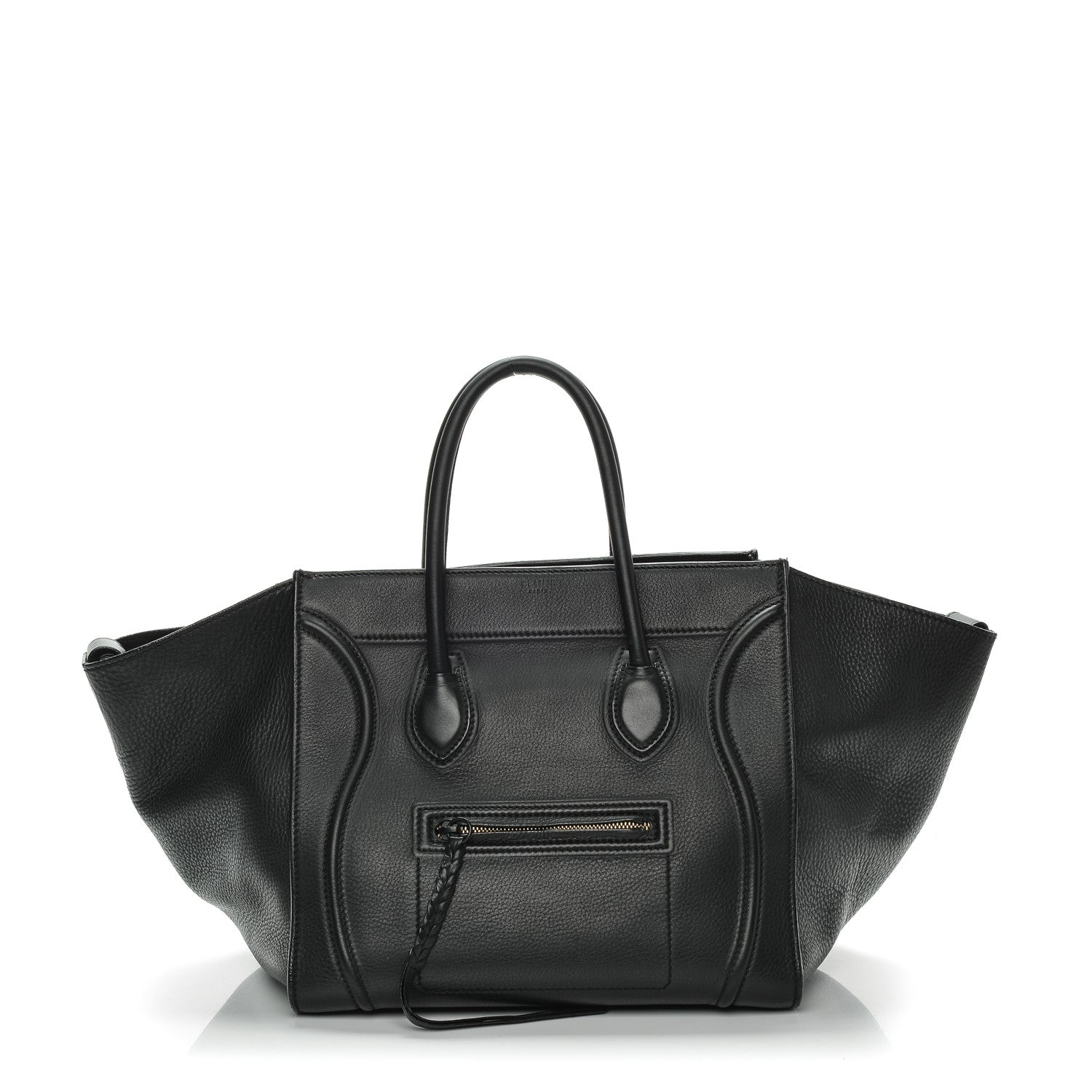 Celine Supple Calfskin Medium Phantom Luggage Black 1 of 8