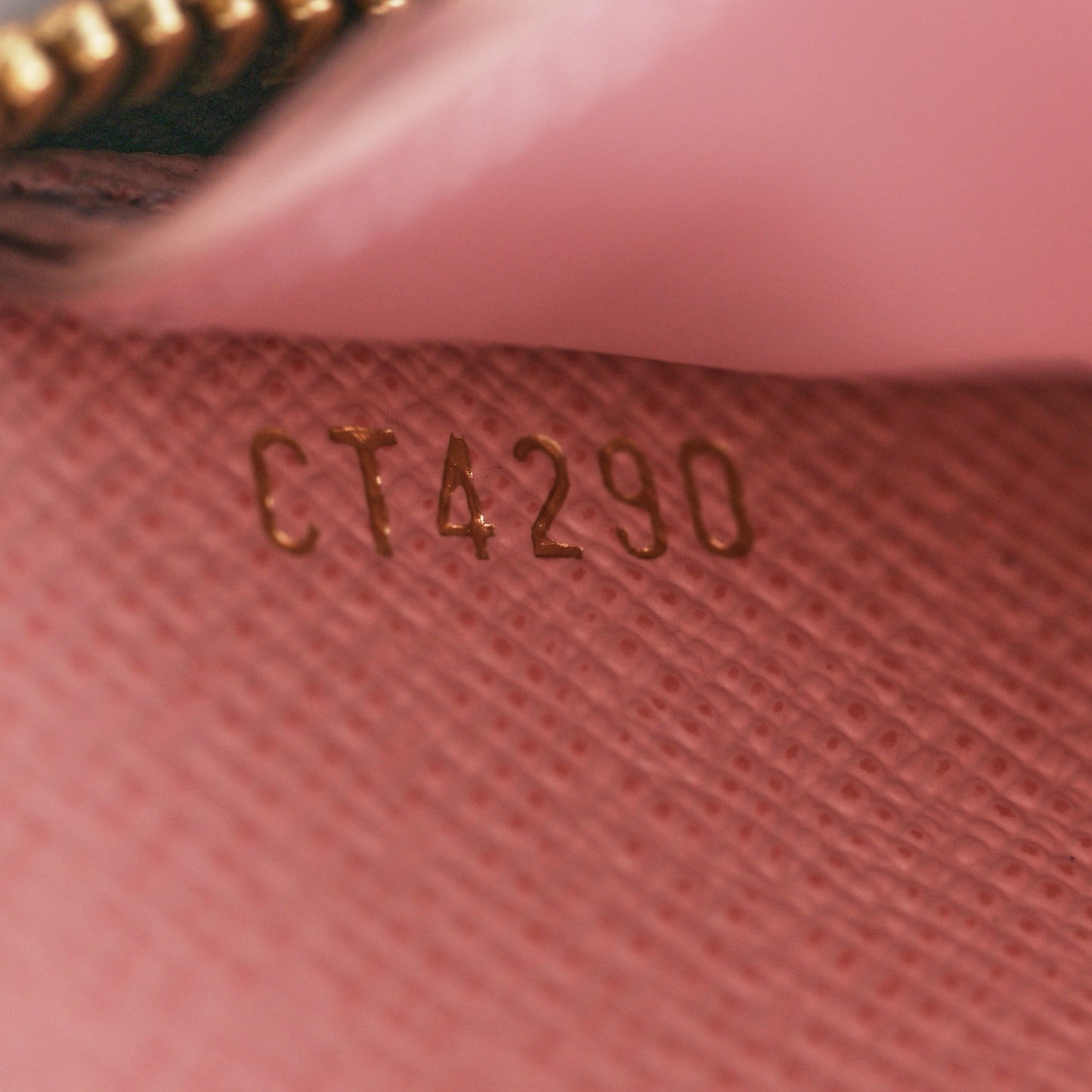 Monogram Clemence Wallet Rose Ballerine