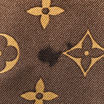 Louis Vuitton Silk Monogram Trunks Square Scarf Marroon 4 of 4