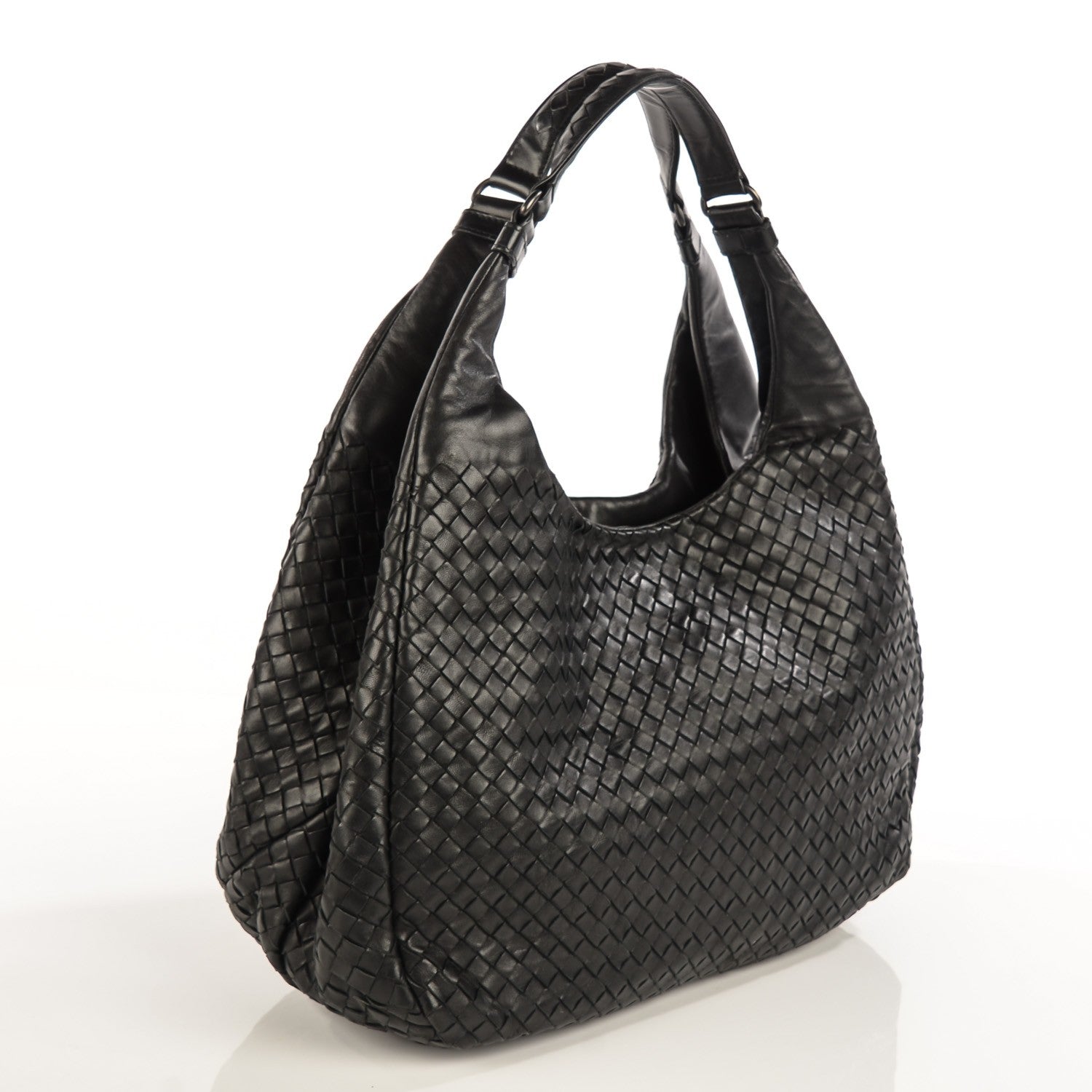 Bottega Veneta Nappa Intrecciato Large Campana Nero Black 3 of 8