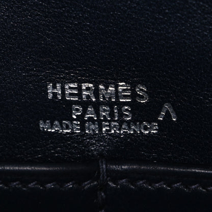 Hermes Shiny Porosus Crocodile Plume Elan 28 Bleu Marine 6 of 11