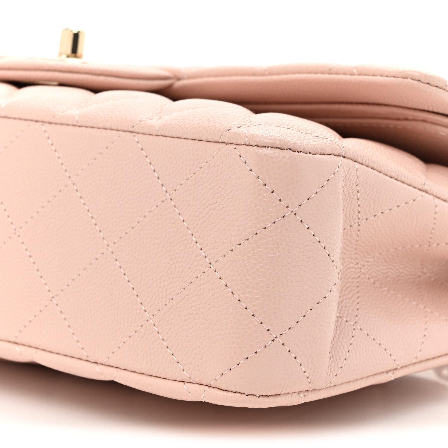 Chanel Caviar Quilted Medium Double Flap Light Pink 9 of 10