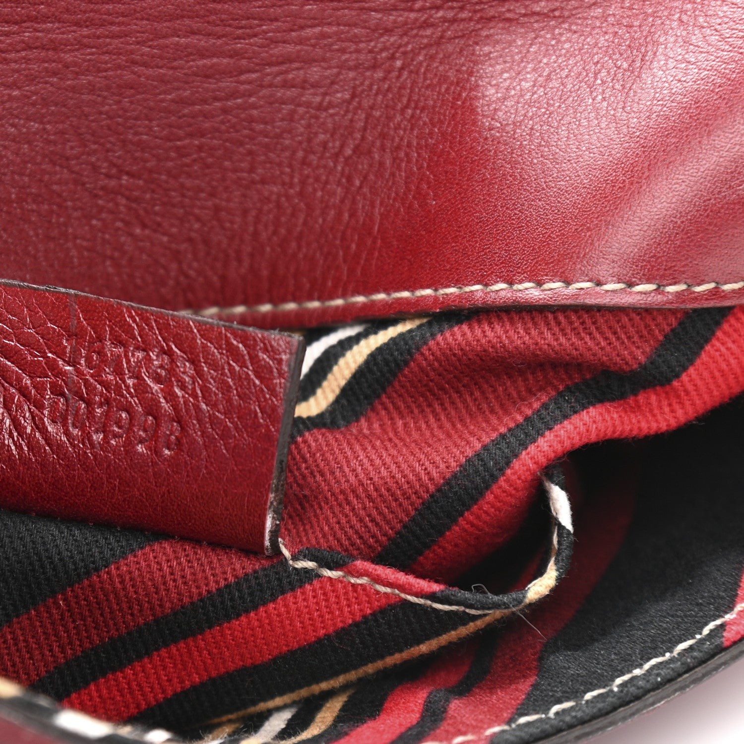 Gucci Suede Small Britt Tassel Shoulder Bag Dark Red 7 of 12
