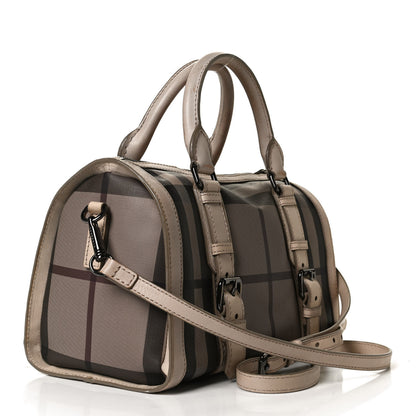 Burberry Smoked Check Small Chester Bowling Bag Trench 2 of 13