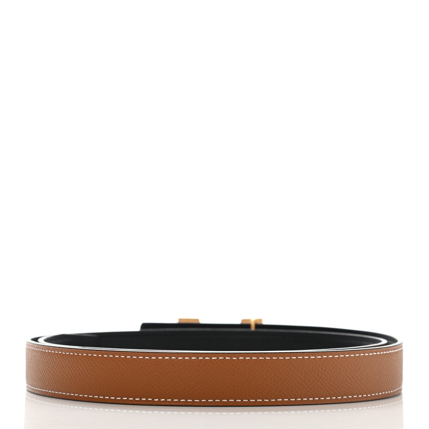 Swift Epsom 24mm Mini Constance H Belt 90 Black Gold