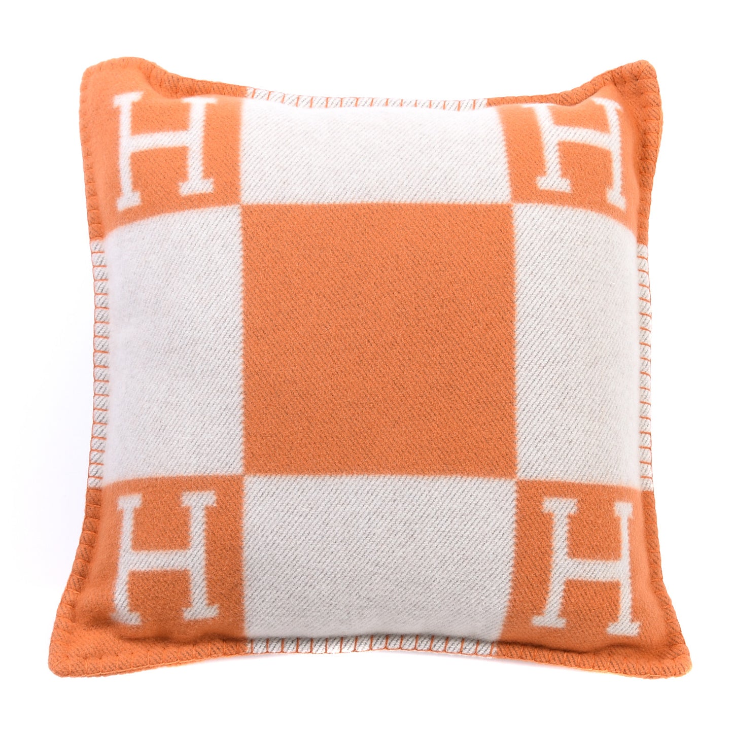Wool Cashmere Avalon Pillow PM Ecru Potiron