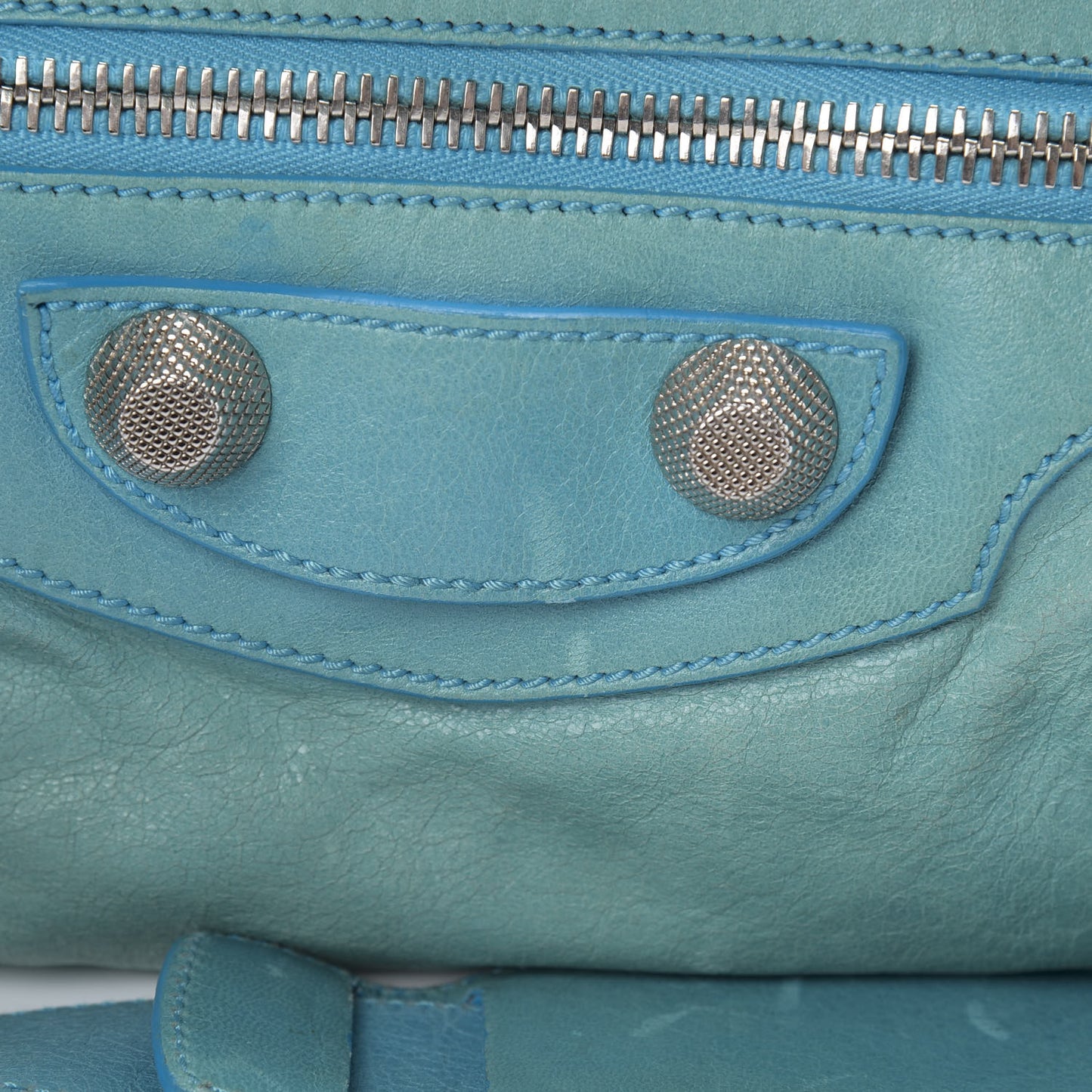 Agneau Giant 21 Silver Hardware City Turquoise