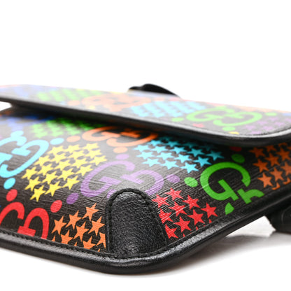 Gucci GG Supreme Monogram Psychedelic Slim Belt Bag Black 9 of 10