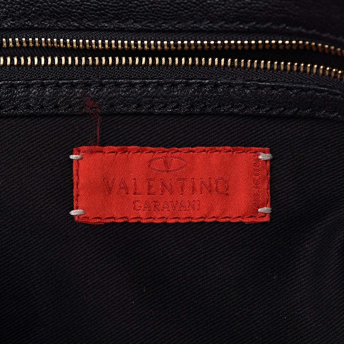 Grained Calfskin Catch Satchel Black