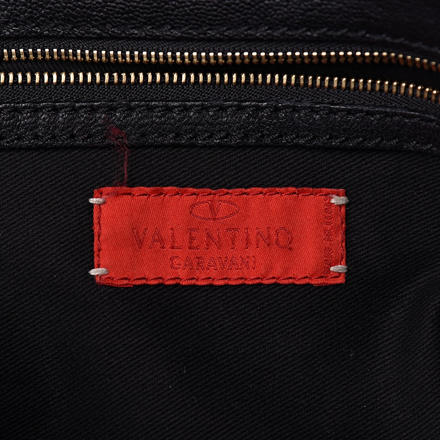 Valentino Garavani Grained Calfskin Catch Satchel Black 6 of 9