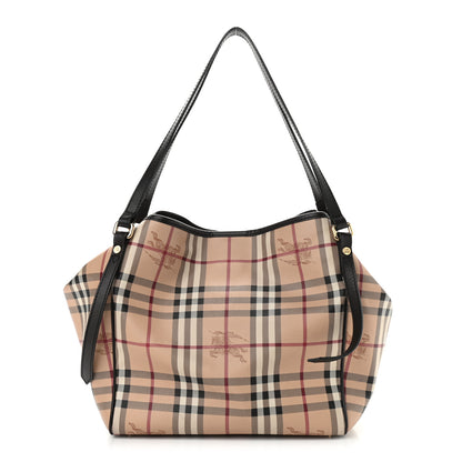 Burberry Haymarket Check Small Canterbury Tote Chocolate 2 of 10