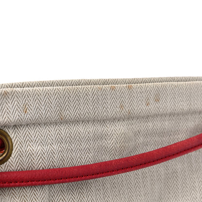 Hermes Canvas Epsom Aline Grooming Bag Red 12 of 14