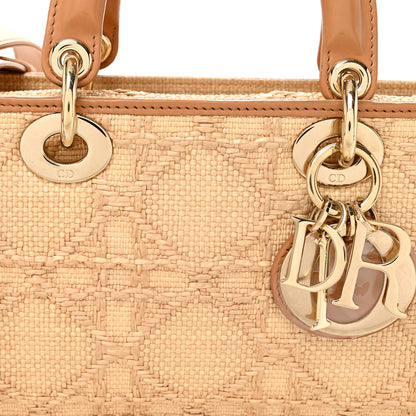 Christian Dior Raffia Macro Cannage Lady D-Joy Natural 8 of 10