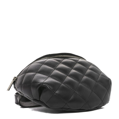 Chanel Calfskin Quilted Waist Belt Bag Black 4 of 11