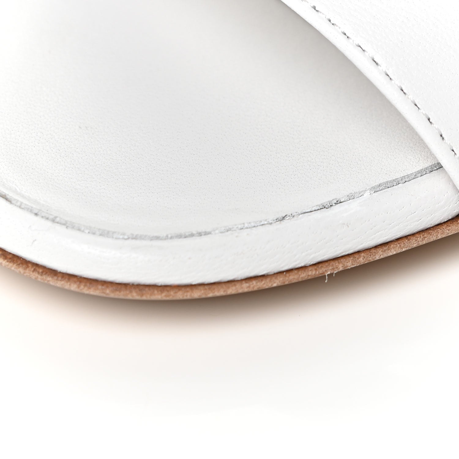 Hermes Nappa Bikini Sandals 37.5 White 12 of 14